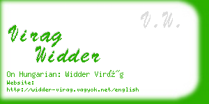 virag widder business card